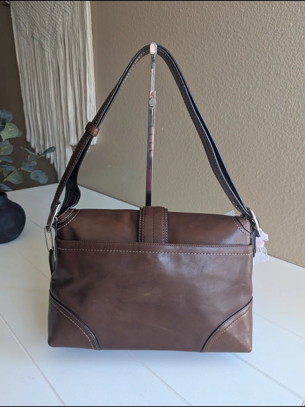 vintage Y2K Coach Hamptons Buckle Flap bag
